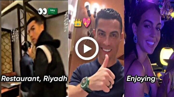 Cristiano Ronaldo & Georgina at Restaurant in Riyadh.